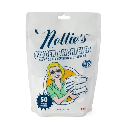 Nellie's 400 Load Laundry Bundle: Sustainable Laundry & Dishwasher Kit - Chemical-Free, Zero Waste - Includes 400 Loads Laundry Soda, 50 Loads Oxygen Brightener, and 50 Loads Dishwasher Powder