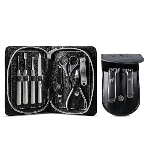 Manicure Set | 8-Piece Stainless Steel, Professional Quality  
Nail Clippers Set | 2-Piece Combo, Fingernail & Toenail Care