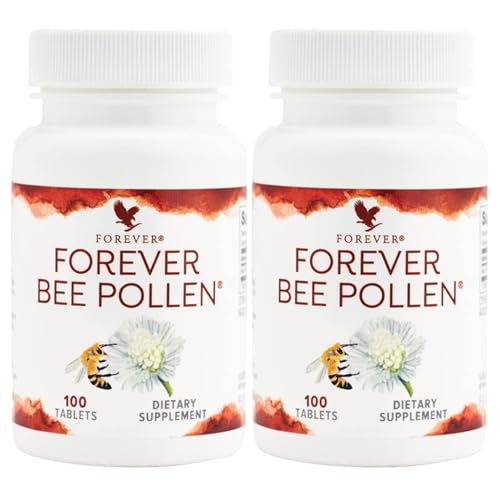 Bee Pollen Supplement | Energy and Nutrition, Vegetarian, Gluten-Free - 100 Tablets (2 Pack)