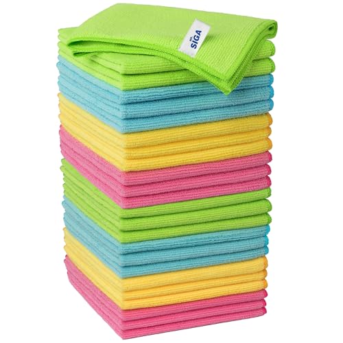 Microfiber Cleaning Cloths | Pack of 24, 12.6" x 12.6"