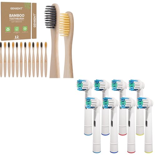 Toothbrush Heads | 8 Pack, Compatible with Multiple Brands  
Bamboo Toothbrushes | 12 Count, Eco-Friendly