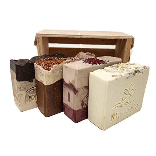 Handmade Soap Gift Set | 4 Varieties, Natural Oats, Yamma Jamma, Cherry Vanilla, Cabin Spice