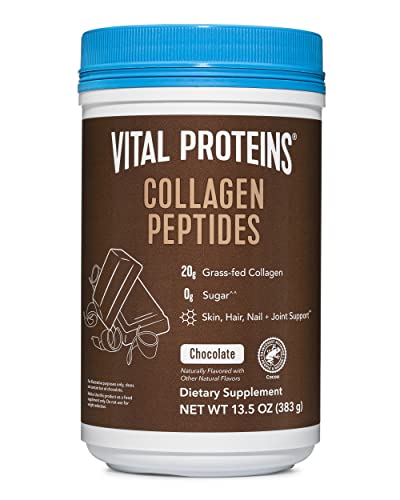 Collagen Peptides Powder | Promotes Hair, Nail, Skin, Bone & Joint Health, Chocolate - 13.5 oz.