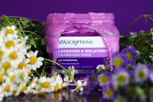 Body Scrub | 21 oz, Calming Lavender & Melatonin, Ultra Hydrating