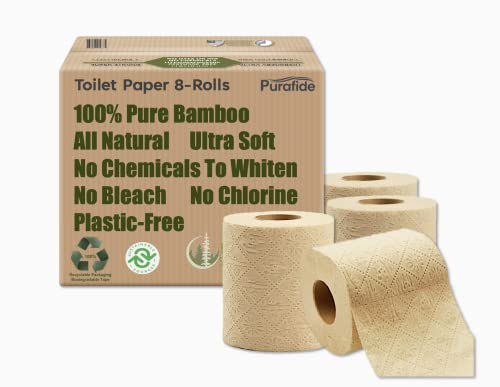 Toilet Paper | 3-Ply, Unbleached, 300 Sheets per Roll, 8 Rolls