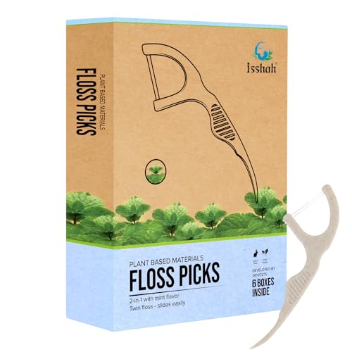 Dental Floss Picks | Plant-Based, Eco-Friendly, 300 Count