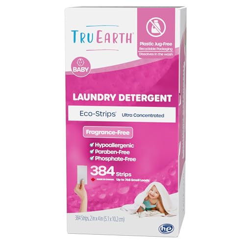 Laundry Detergent Sheets | Hypoallergenic, Fragrance Free, 384 Count