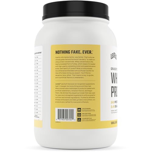 Whey Protein Powder | Grass Fed, 24g Protein, Vanilla Bean, 2 lb