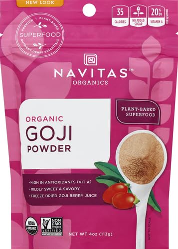 Goji Powder | Organic, Non-GMO, 4oz Bag, 12 Servings