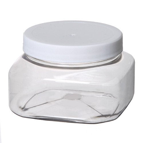 Plastic Jars | 8 Oz, Clear Shape, 4 Pack