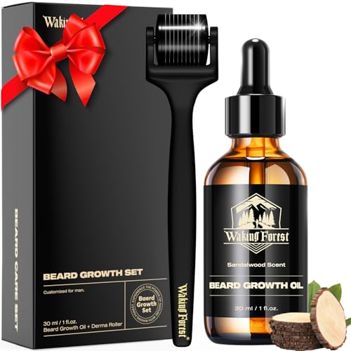 Beard Growth Kit | Includes 0.25 mm Derma Roller, Natural Essential Oil