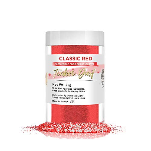 Edible Glitter | Classic Red, 25 Grams, Kosher Certified