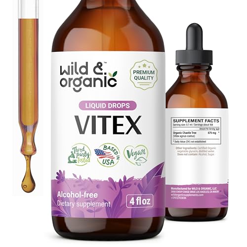 Herbal Supplement | Vitex Chasteberry Extract, Alcohol-Free, 4 fl oz