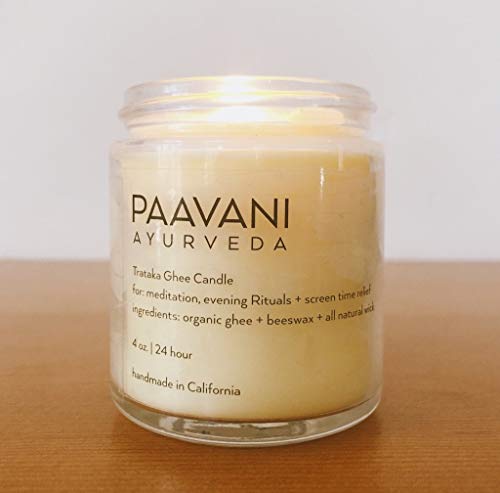 Candle | Unscented, Organic Ingredients, 4 oz Jar