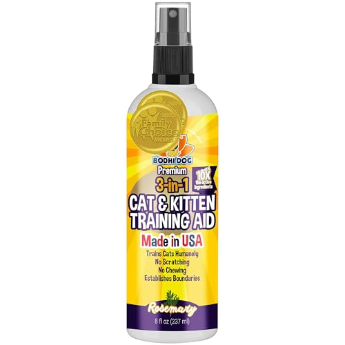 Cat Training Aid | Deterrent Spray for Indoor & Outdoor Use, 8 oz