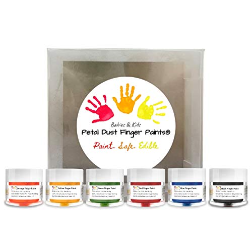 Edible Finger Paint | 6 Pack Set, Vegan, Gluten Free, Non-GMO