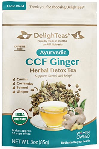 Digest & Detox Tea | Cumin, Coriander, Fennel, Ginger, 3 oz, 40 Servings