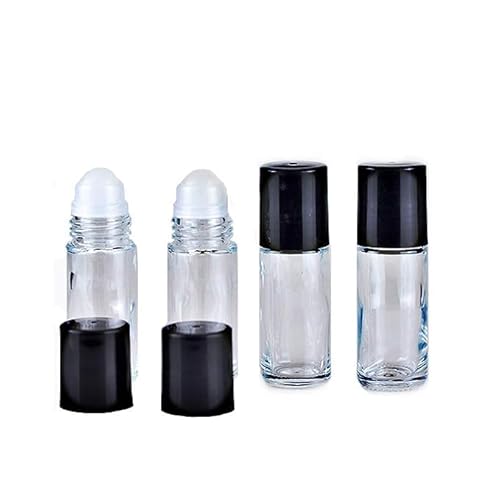 Roll-On Perfume Bottle | Refillable Glass, Travel Size - 0.13 oz (3.69 ml)