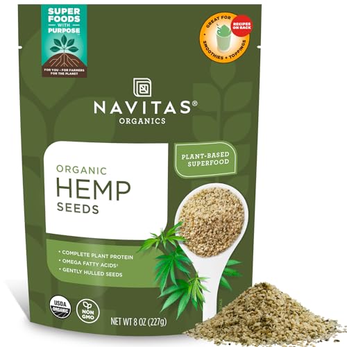 Hemp Seeds | Organic, Non-GMO, Gluten-Free, 8 Ounce