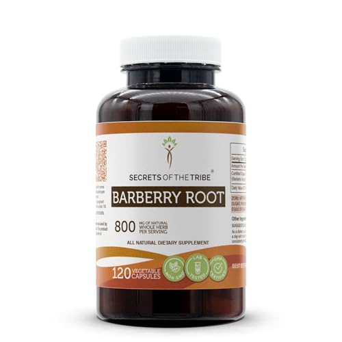 Herbal Supplement | Barberry Root, 120 Vegetable Capsules