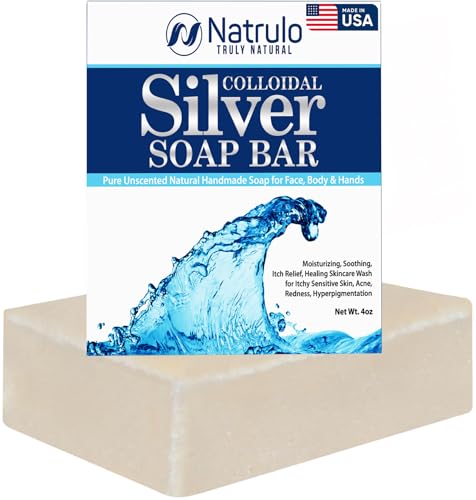 Bar Soap | Unscented, 4 oz, Natural Handmade Cleanser for Face, Body & Hands