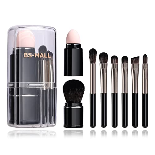 Makeup Brush Set | Travel Size, Synthetic, Includes Foundation, Powder, Concealers, Eyeshadows, Blush