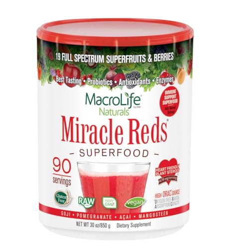 Superfood Supplement Powder | Antioxidants, Polyphenols, Probiotics - 30 oz.