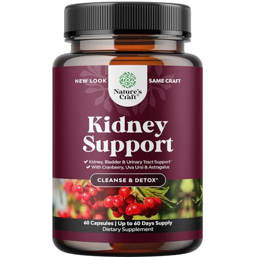 Kidney Support Supplement | High Strength Cranberry, Stinging Nettle, Uva Ursi, Astragalus