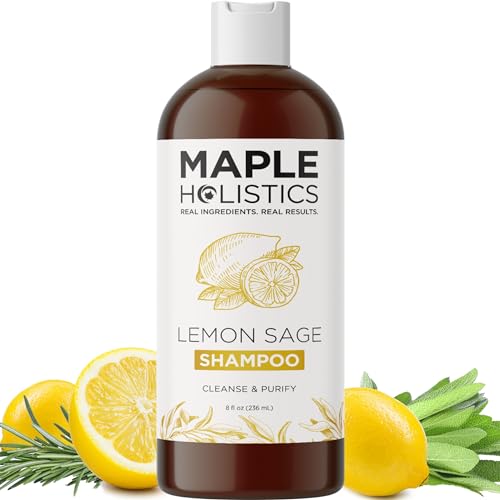 Sulfate Free Shampoo | Lemon Sage Clarifying, Deep Cleansing for Oily Hair