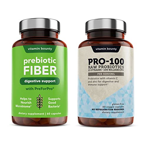 Probiotics Bundle | 13 Strains, Dietary Fiber, Gut Health Support