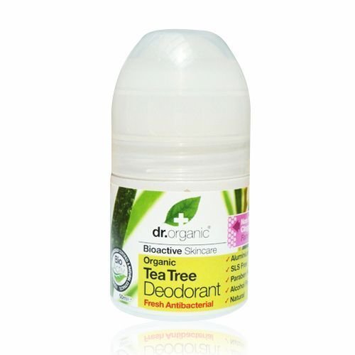 Deodorant | 2 x 50ml, Organic Tea Tree, Roll-On