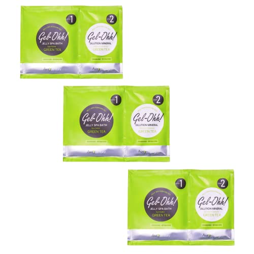 Jelly Spa Bath | Green Tea Infused, 3 Pack