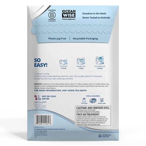 Laundry Detergent Sheets | Fresh Linen Scent, Up to 128 Loads (64 Sheets)