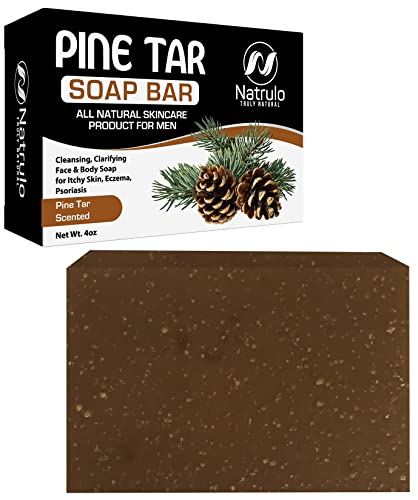 Bar Soap | All Natural, 4 oz, Scented Pine Tar, Cleansing for Itchy Skin