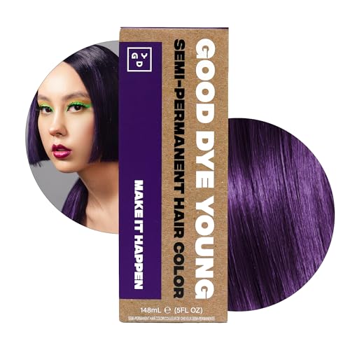 Hair Dye | Semi-Permanent, UV Protective, Conditioning, Eggplant Purple