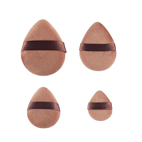 Makeup Sponge Set | 4 Sizes, Oval Shape, for Loose Powder and Foundation