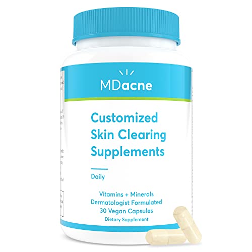 Skin Clearing Supplements | 30 Vegan Capsules, Supports Acne Treatment, Reduces Inflammation