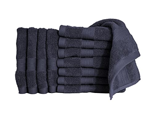 Washcloths | 12-Piece Set, Odor Resistant, Highly Absorbent, Quick Dry