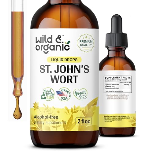 Herbal Supplement | St. John's Wort Tincture, 2 oz, Mood Support