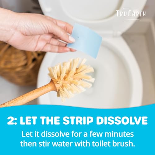 Toilet Bowl Cleaner Eco-Strips | Plastic Jug-Free, Septic-Safe, 24 Strips