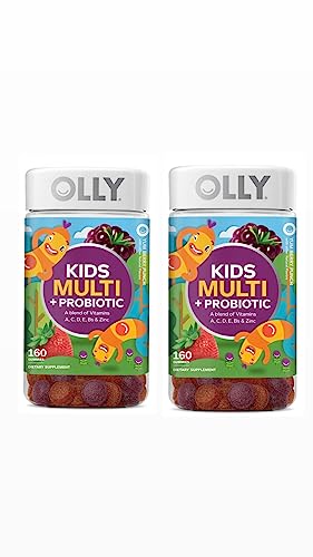 Kids Multivitamin Gummies | 160 Count, Probiotic Support, Berry Flavor