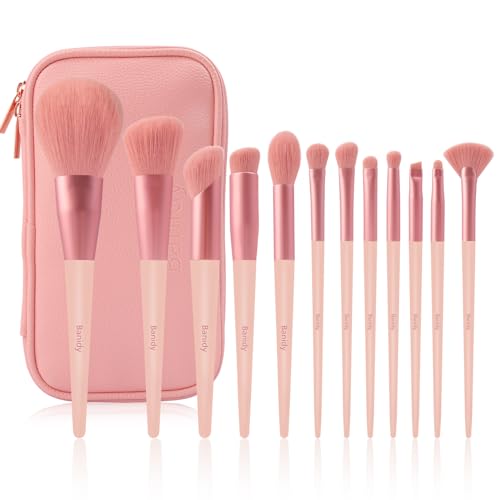 Makeup Brush Set | Vegan Bristles, Complete Kit, Includes Storage Bag & Case