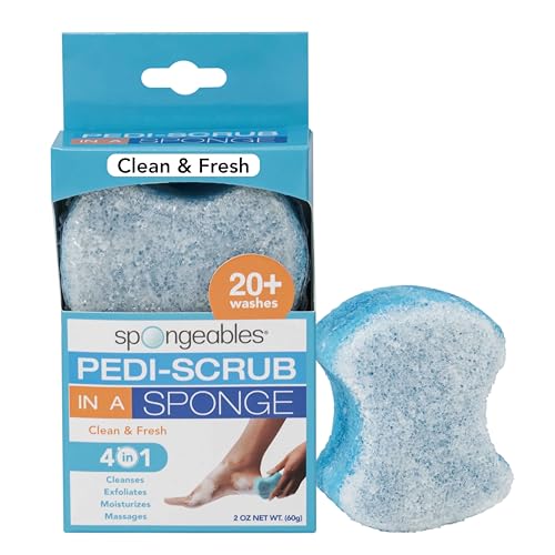 Foot Scrub Sponge | Exfoliating, 20+ Washes, Clean & Fresh, 1 Count