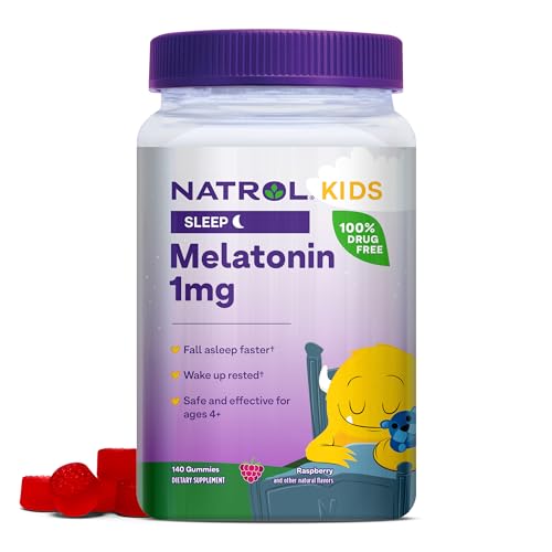 Sleep Supplement | 1mg Melatonin, 140 Raspberry Gummies