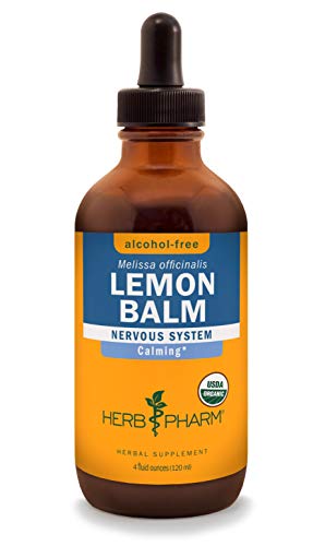 Herbal Extract | Certified Organic Lemon Balm, Alcohol-Free Glycerite - 4 oz.