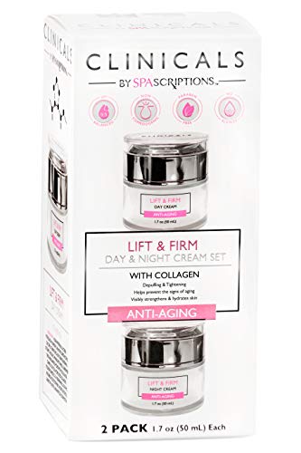 Day & Night Cream Set | Collagen Infused, 2 Pack (1.7oz)