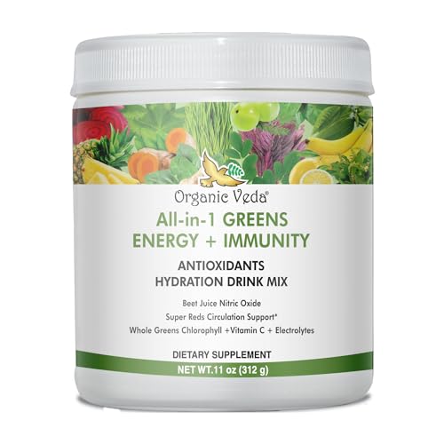 Green Energy & Immunity Support Powder | Antioxidant Hydration, 11 oz