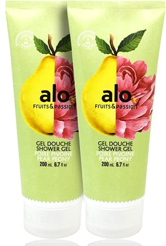 Shower Gel | Pear Peony, 200ml, 2 Pack, Vitamin E, Biodegradable Formula