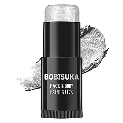 Body Paint Stick | Waterproof Metallic Silver, Blendable for Halloween & Cosplay