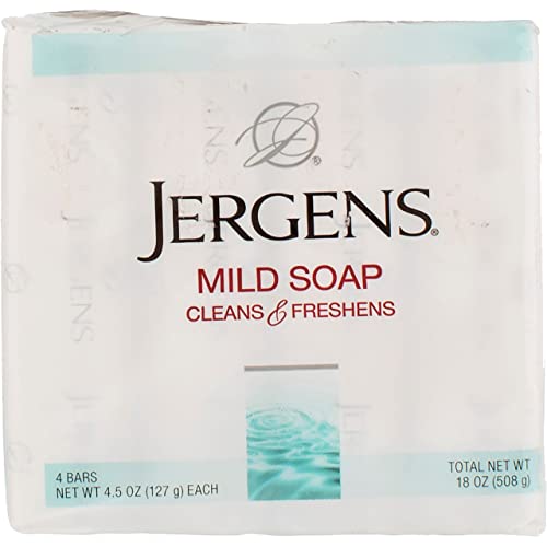 Bath Soap | Mild Formula, 4 Bars, 4-4.5 oz Each